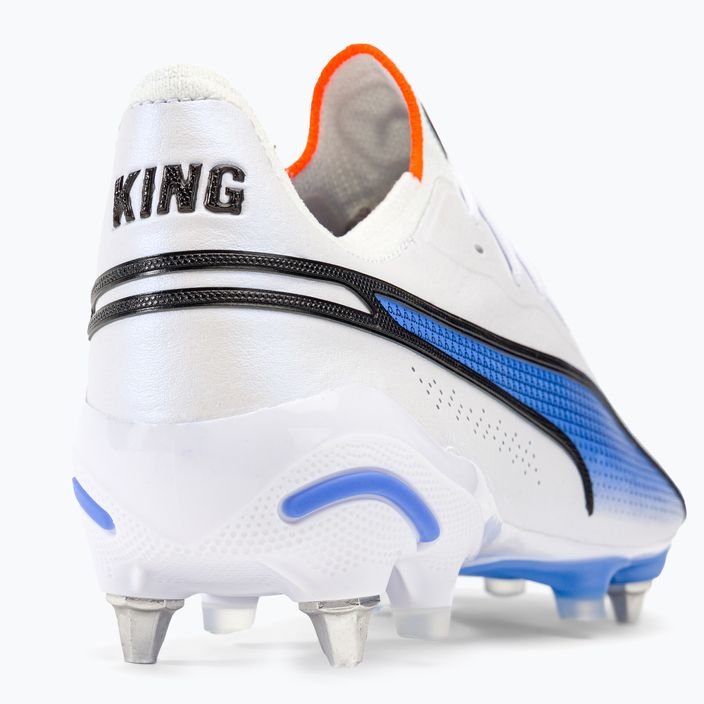 PUMA King Ultimate MXSG men's football boots puma white/puma black/blue glimmer/ultra orange 9