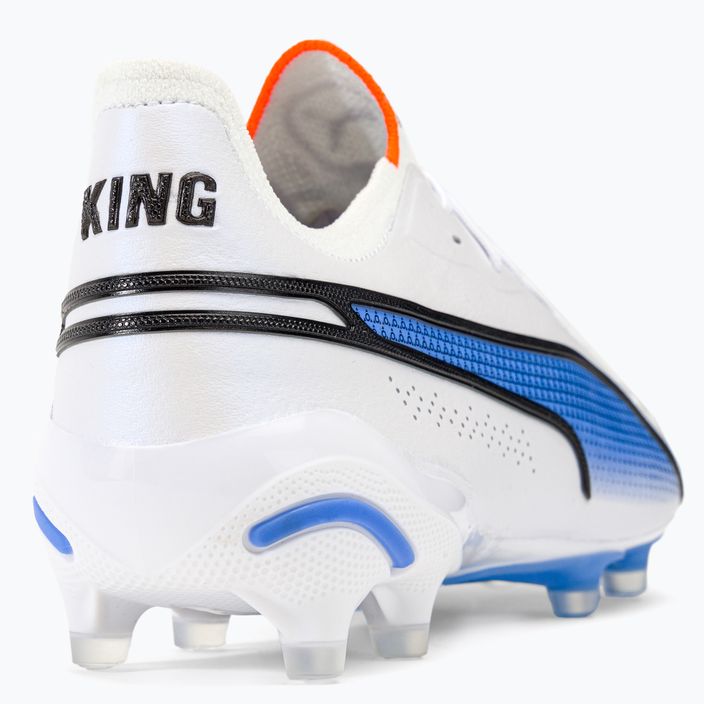 PUMA King Ultimate FG/AG men's football boots puma white/puma black/blue glimmer/ultra orange 9