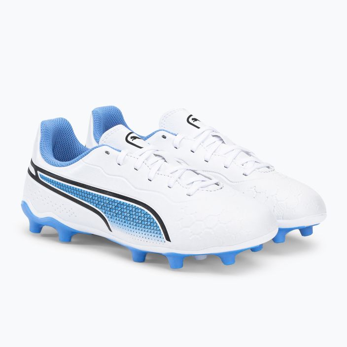 PUMA King Match FG/AG children's football boots white 107266 01 4