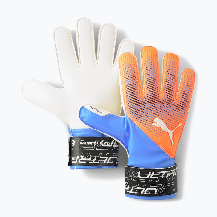PUMA Ultra Protect 3 Rc orange and blue goalkeeper's gloves 41819 05 4
