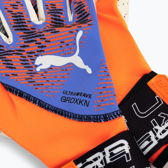 PUMA Ultra Ultimate1 NC goalkeeper's gloves ultra orange/blue glimmer 4