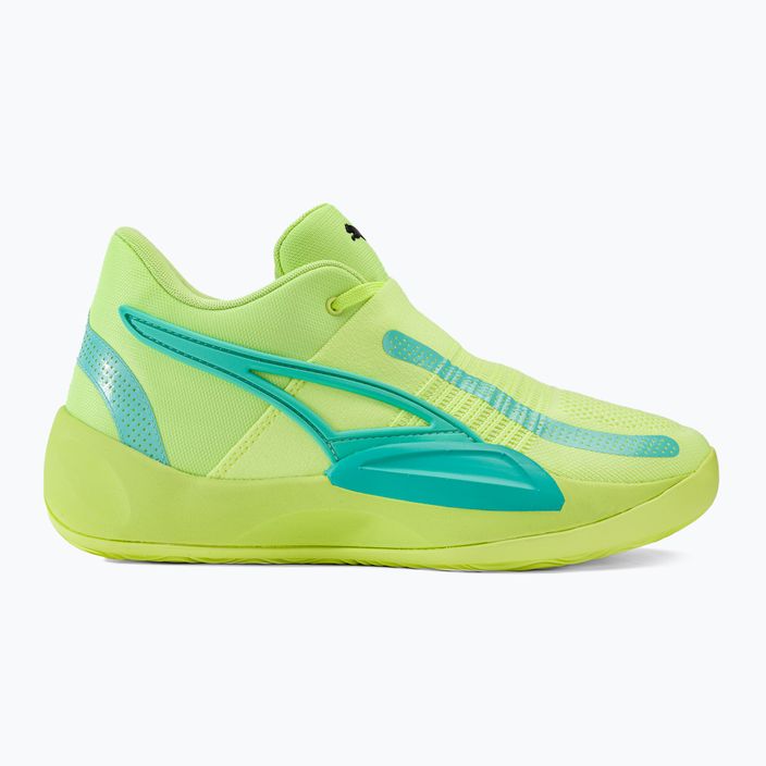Men's basketball shoes PUMA Rise Nitro fast yellow/electric peppermint 2