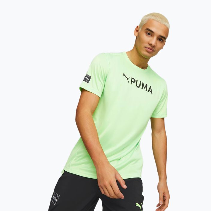 Men's training T-shirt PUMA Fit Logo Cf Graphic green 523098 34 3