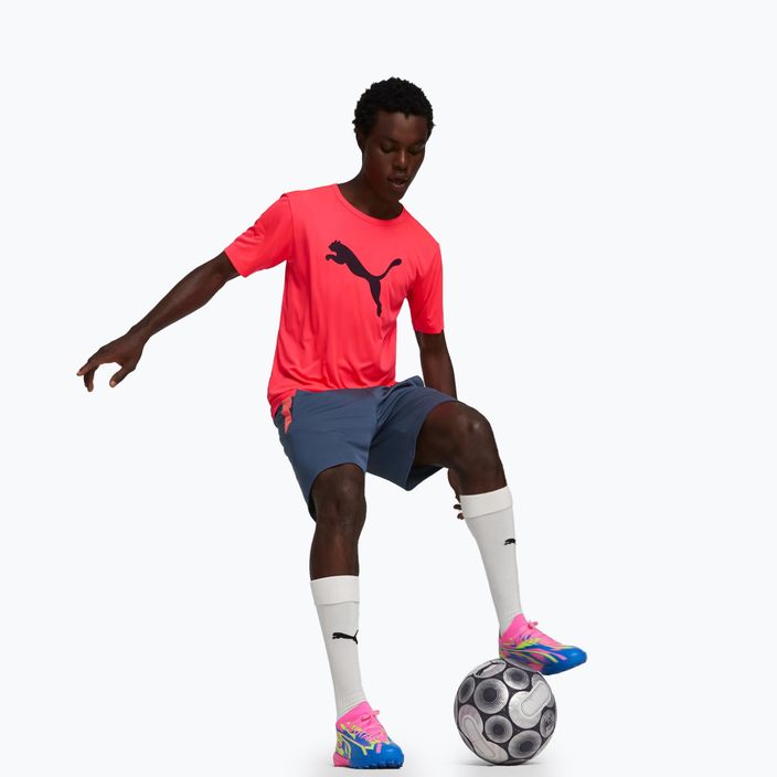 PUMA Ultra Match Energy TT men's football boots luminous pink/yellow alert/ultra blue 3