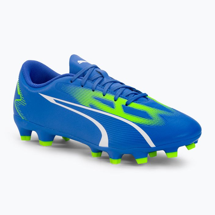 Men's football boots PUMA Ultra Play FG/AG ultra blue/puma white/pro green