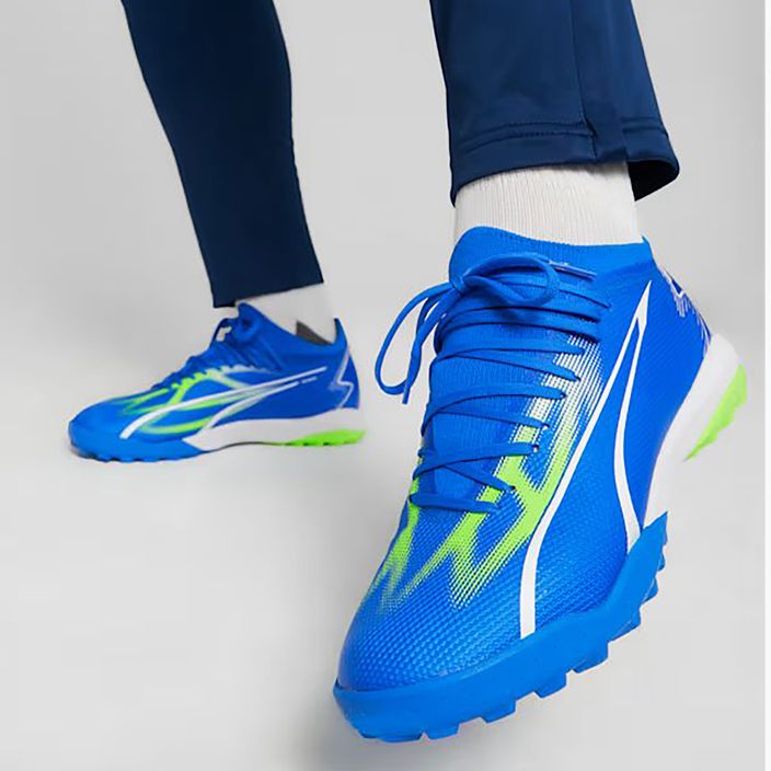 Men's PUMA Ultra Match TT football boots ultra blue/puma white/pro green 13
