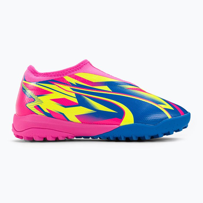 PUMA Match Ll Energy TT + Mid Jr children's football boots luminous pink/ultra blue/yellow alert 2