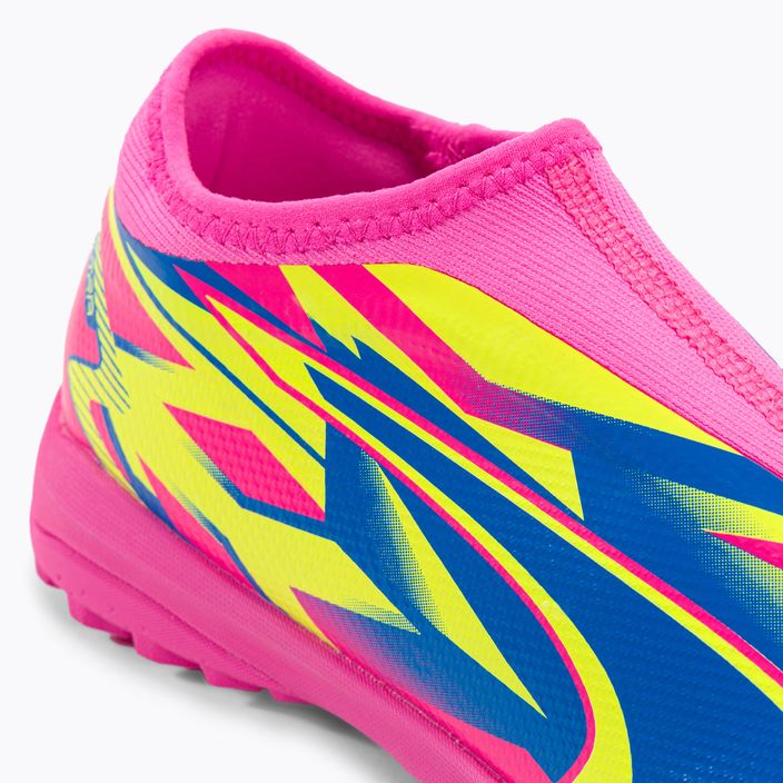 PUMA Match Ll Energy TT + Mid Jr children's football boots luminous pink/ultra blue/yellow alert 8