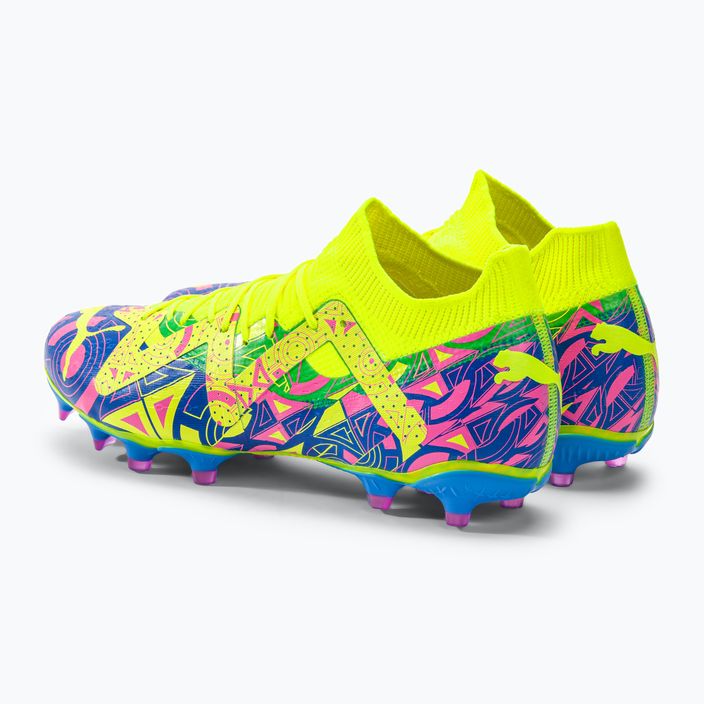 PUMA Future Match Energy FG/AG men's football boots ultra blue/yellow alert/luminous pink 3