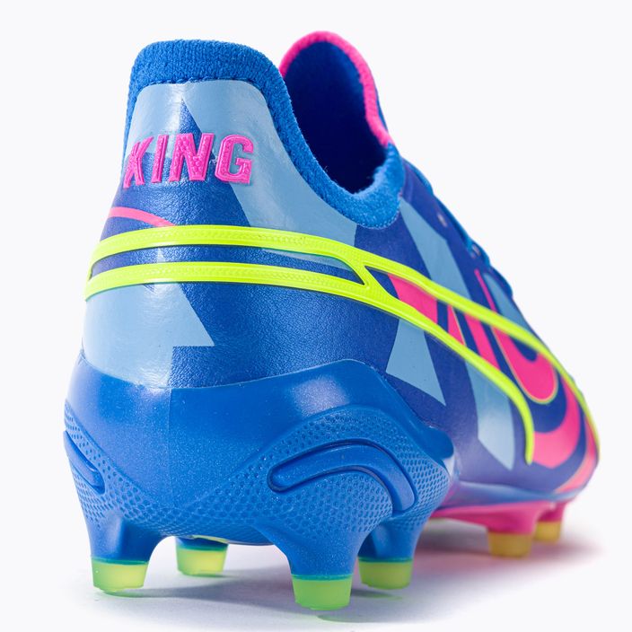 PUMA King Ultimate Energy FG/AG men's football boots ultra blue/luminous pink/luminous blue 9
