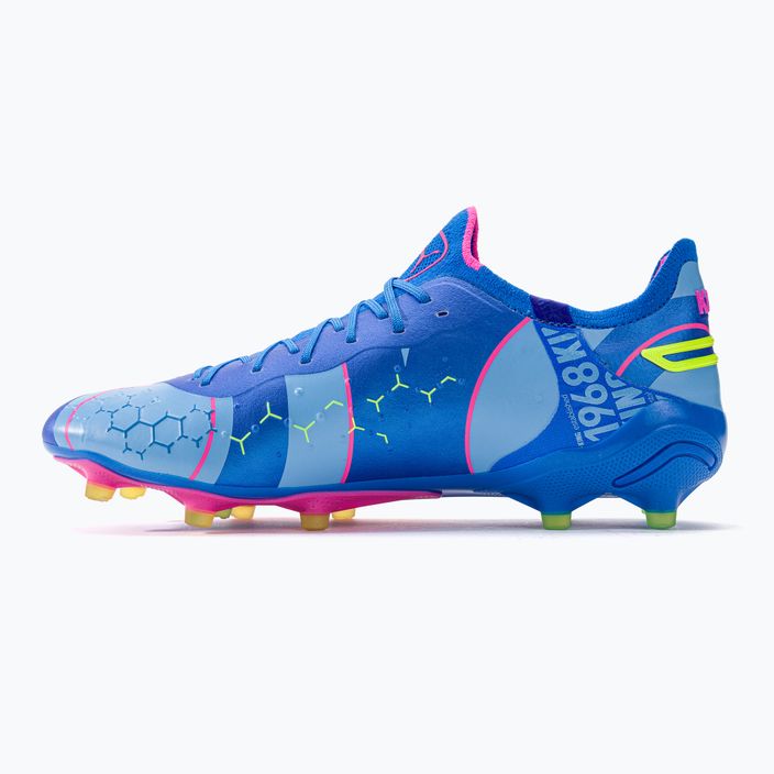 PUMA King Ultimate Energy FG/AG men's football boots ultra blue/luminous pink/luminous blue 10