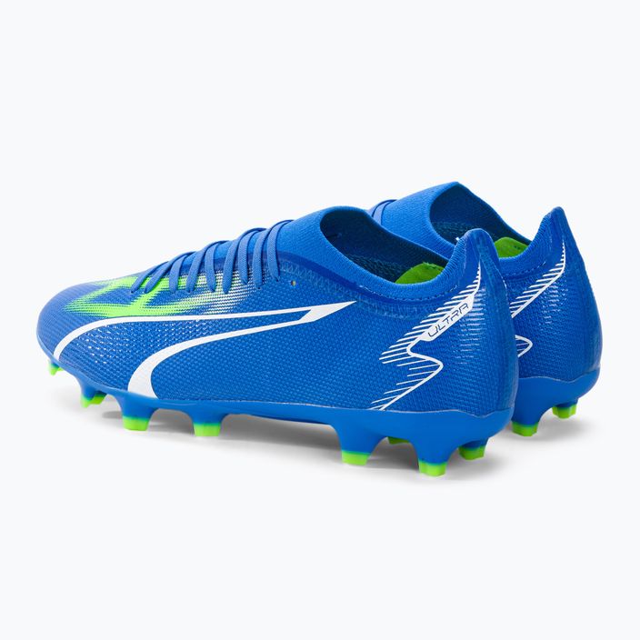PUMA Ultra Match FG/AG men's football boots ultra blue/puma white/pro green 3