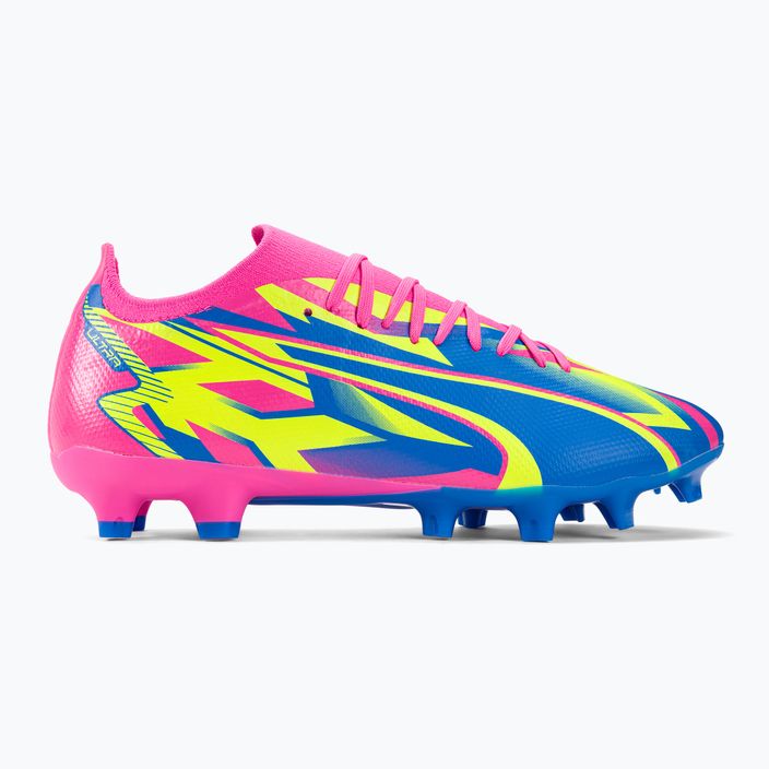 PUMA Ultra Match Energy FG/AG men's football boots luminous pink/yellow alert/ultra blue 2