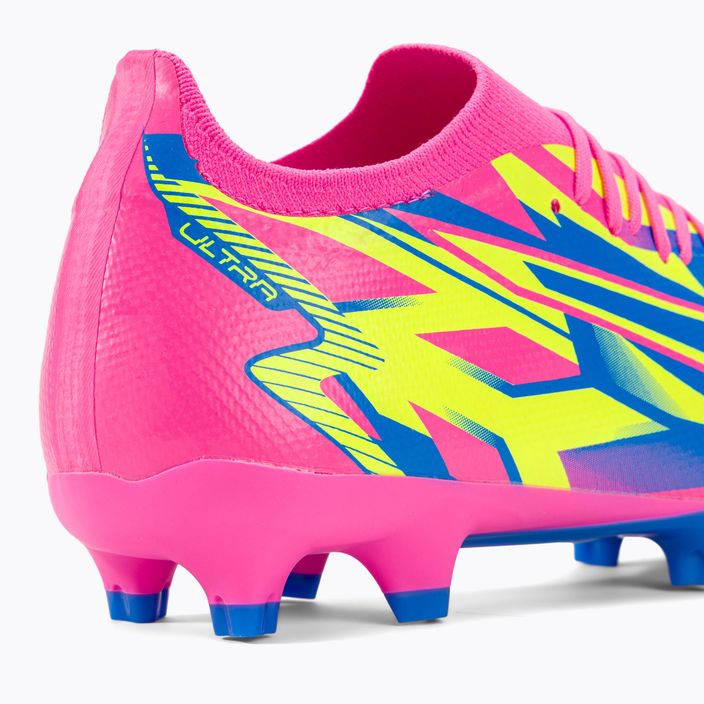PUMA Ultra Match Energy FG/AG men's football boots luminous pink/yellow alert/ultra blue 9