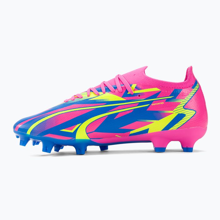 PUMA Ultra Match Energy FG/AG men's football boots luminous pink/yellow alert/ultra blue 10