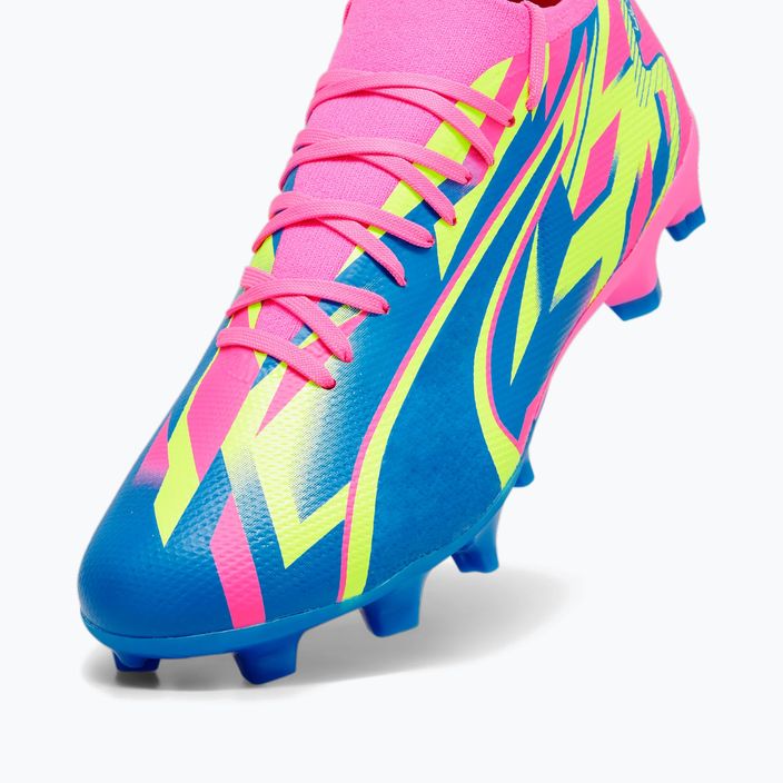 PUMA Ultra Match Energy FG/AG men's football boots luminous pink/yellow alert/ultra blue 15