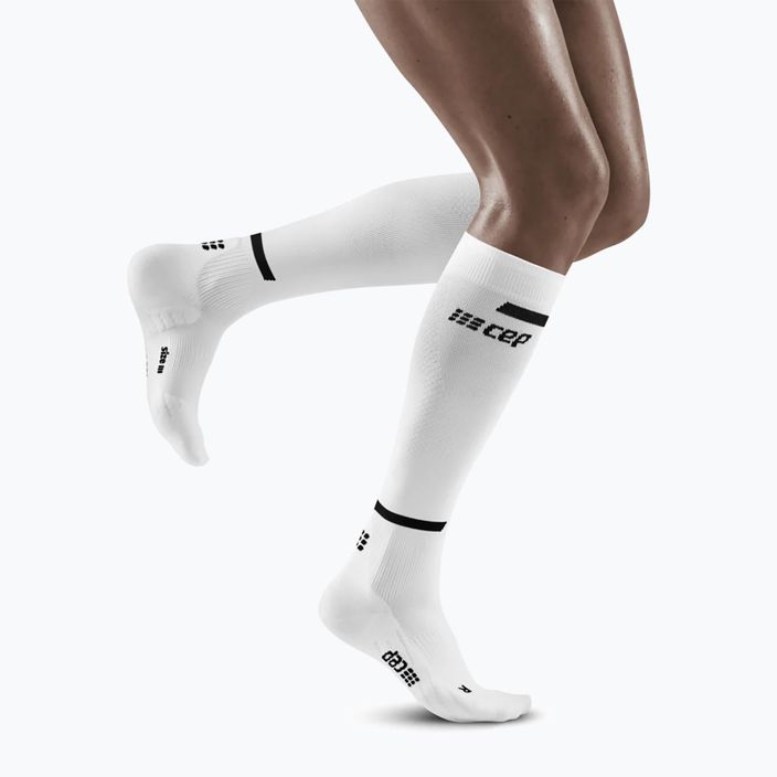 CEP women's compression running socks Tall 4.0 white 4