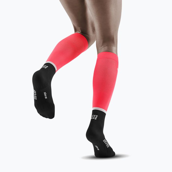 CEP Tall 4.0 women's compression running socks pink/black 6