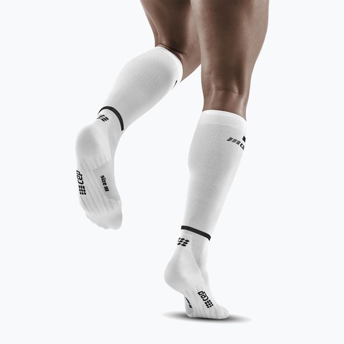 CEP Tall 4.0 men's compression running socks white 3