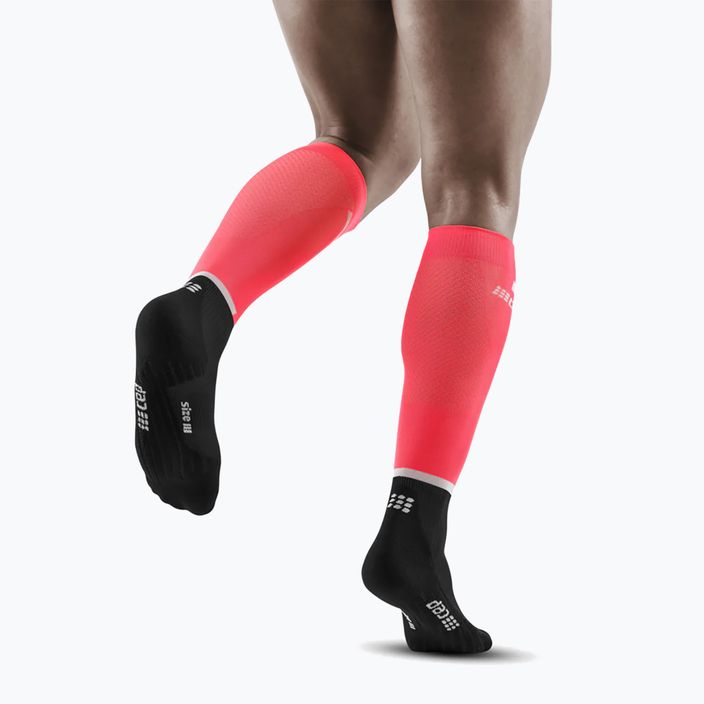 CEP Tall 4.0 men's compression running socks pink/black 5