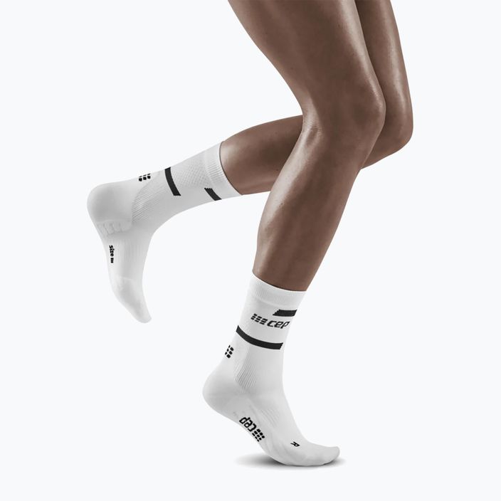 CEP Women's Compression Running Socks 4.0 Mid Cut white 5