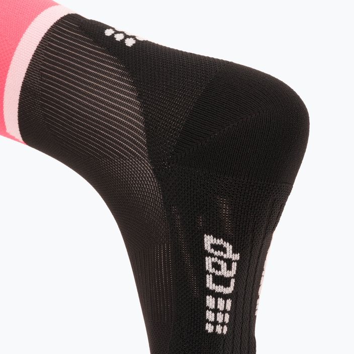 CEP Women's Compression Running Socks 4.0 Mid Cut pink/black 4
