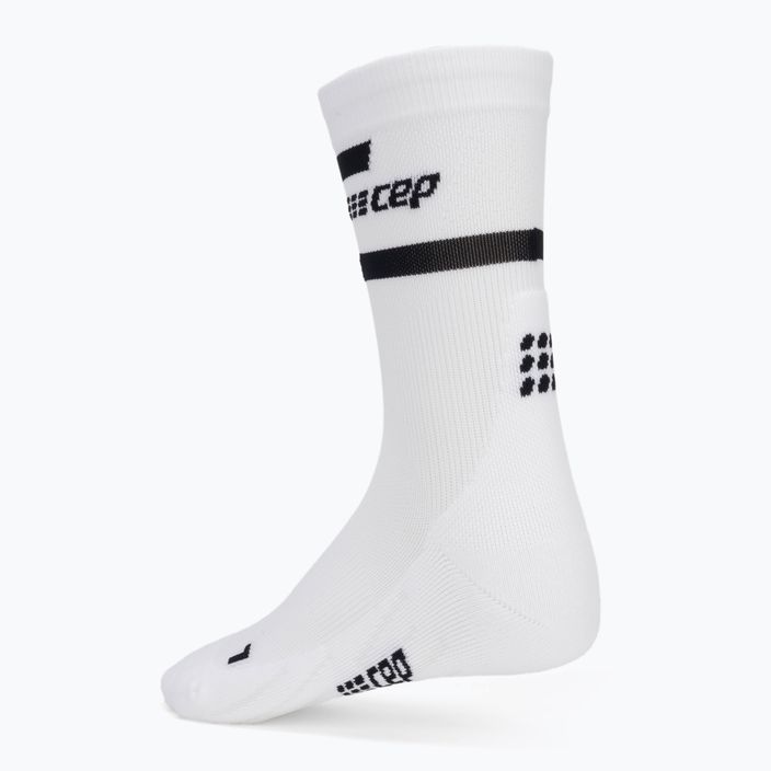 CEP Men's Compression Running Socks 4.0 Mid Cut White 4