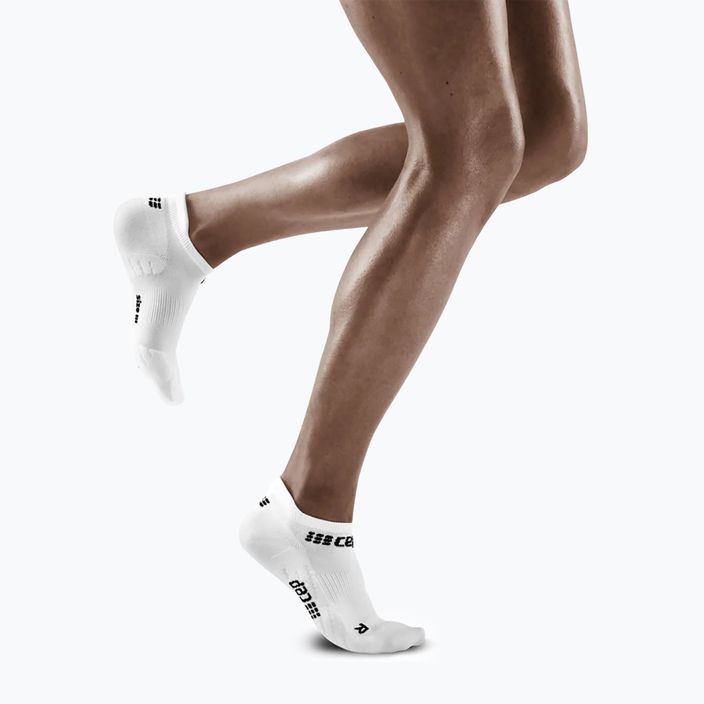 CEP Women's Running Compression Socks 4.0 No Show white 5