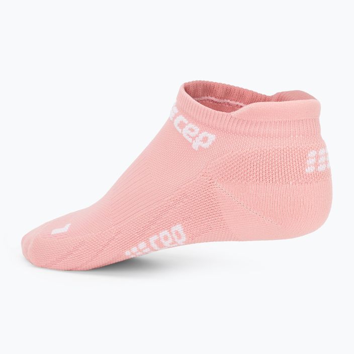 CEP Women's Compression Running Socks 4.0 No Show rose 3