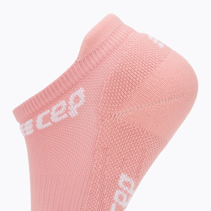 CEP Women's Compression Running Socks 4.0 No Show rose 4