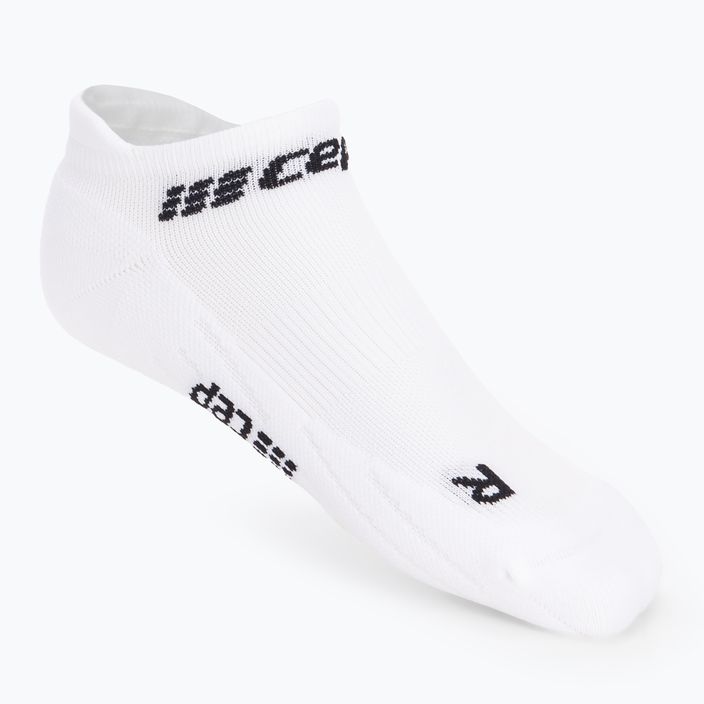 CEP Men's Compression Running Socks 4.0 No Show White 2