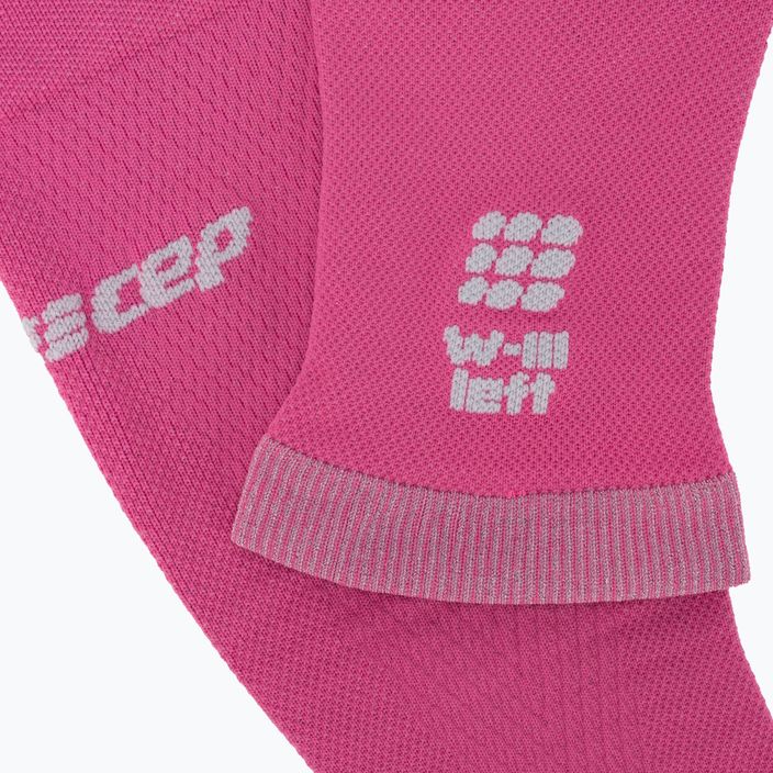Women's calf compression bands CEP Ultralight pink/light grey 3