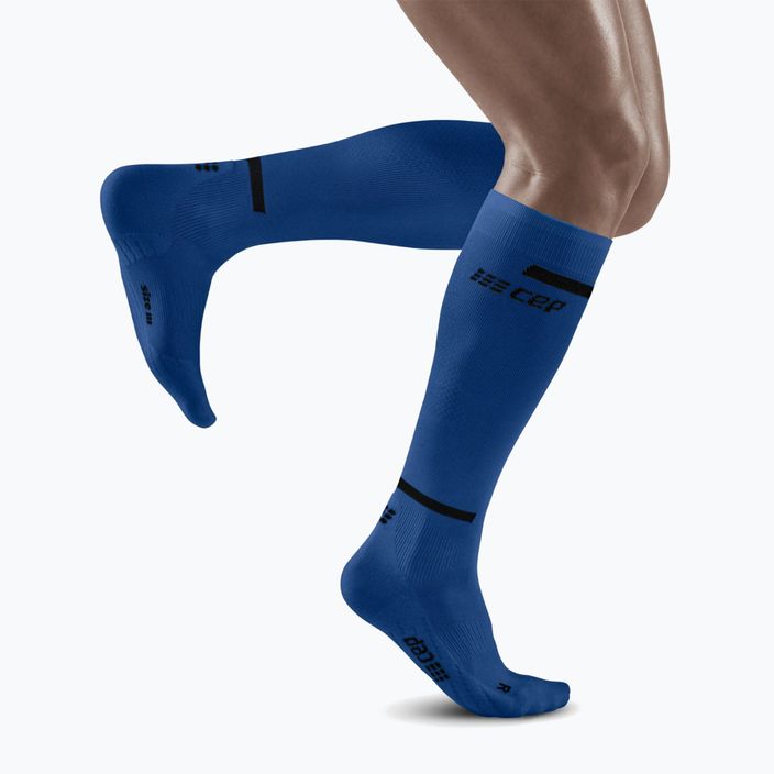 CEP Tall 4.0 men's compression running socks blue 5