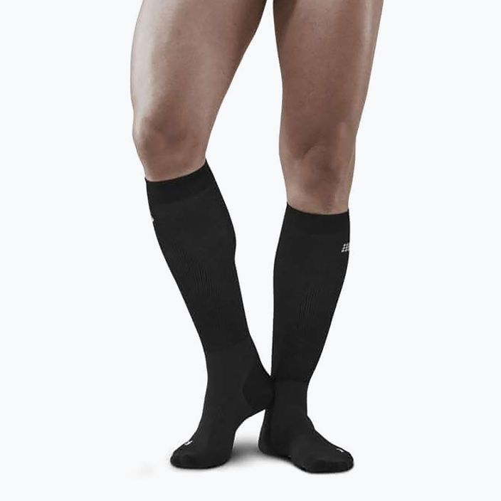 CEP Infrared Recovery men's compression socks black/black 2