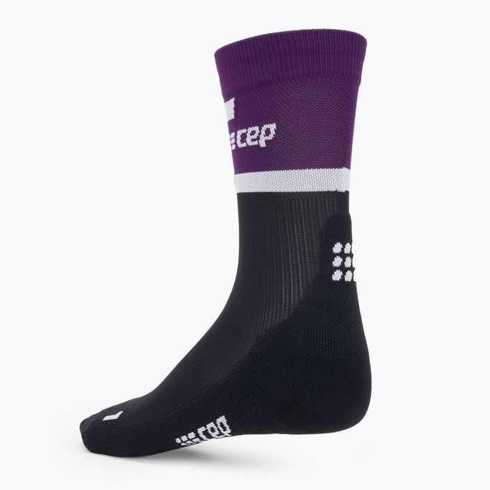 CEP Men's Compression Running Socks 4.0 Mid Cut violet/black 3