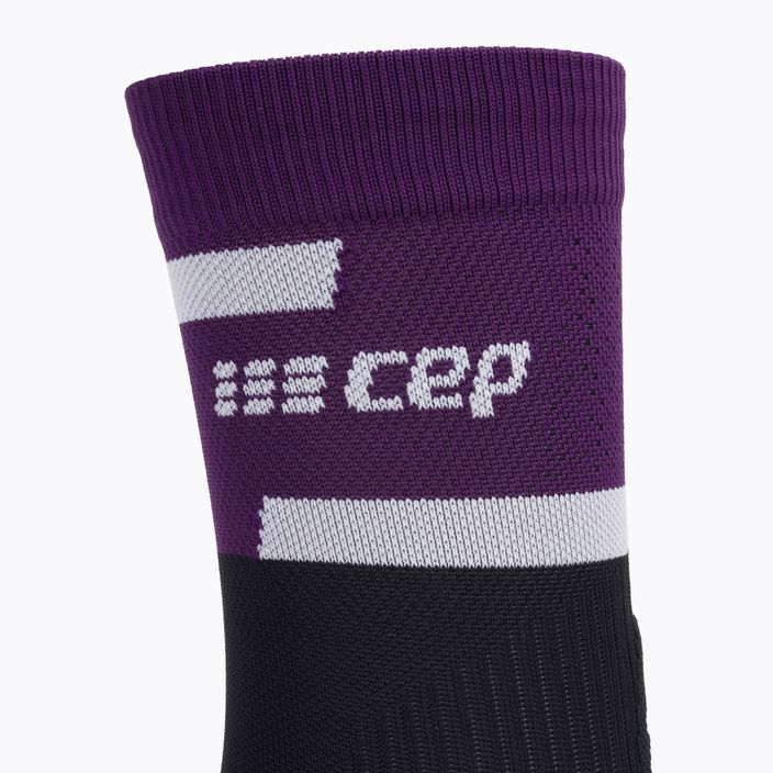 CEP Men's Compression Running Socks 4.0 Mid Cut violet/black 4