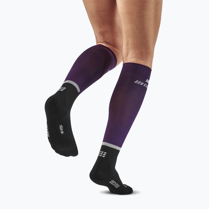 CEP Tall 4.0 women's compression running socks violet/black 6