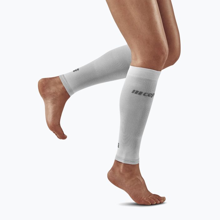Women's calf compression bands CEP Ultralight carbon white 4