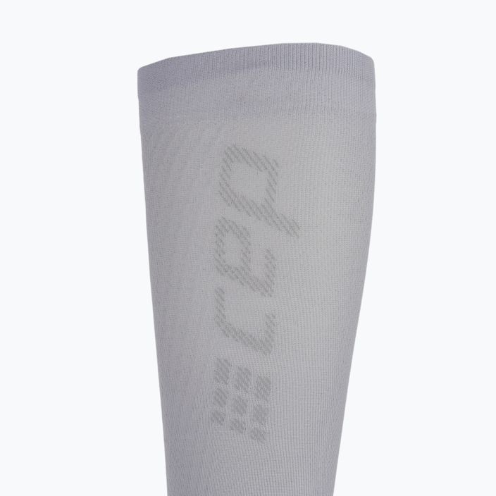 Men's calf compression bands CEP Ultralight carbon white 3