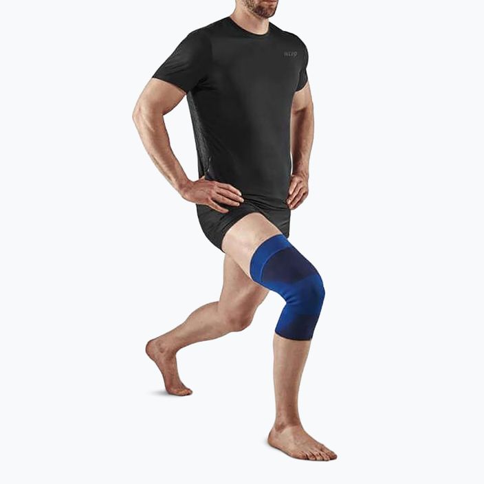 CEP Mid Support Knee Compression Brace blue 2