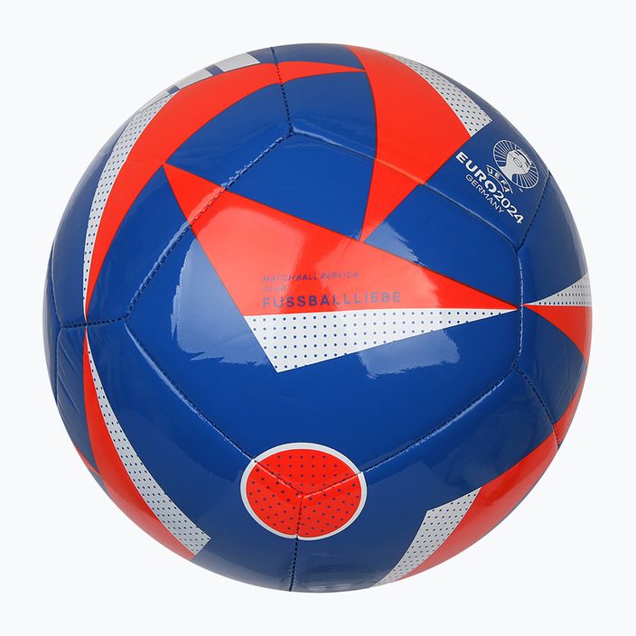 adidas Fussballiebe Club football glow blue/solar red/white size 5 4