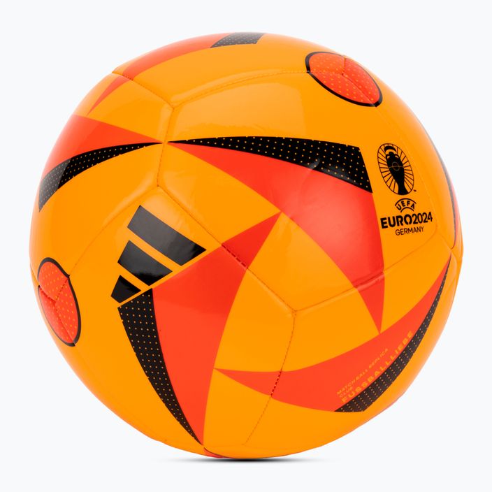 adidas Fussballiebe Club Euro 2024 solar gold/solar red/black football size 5 2