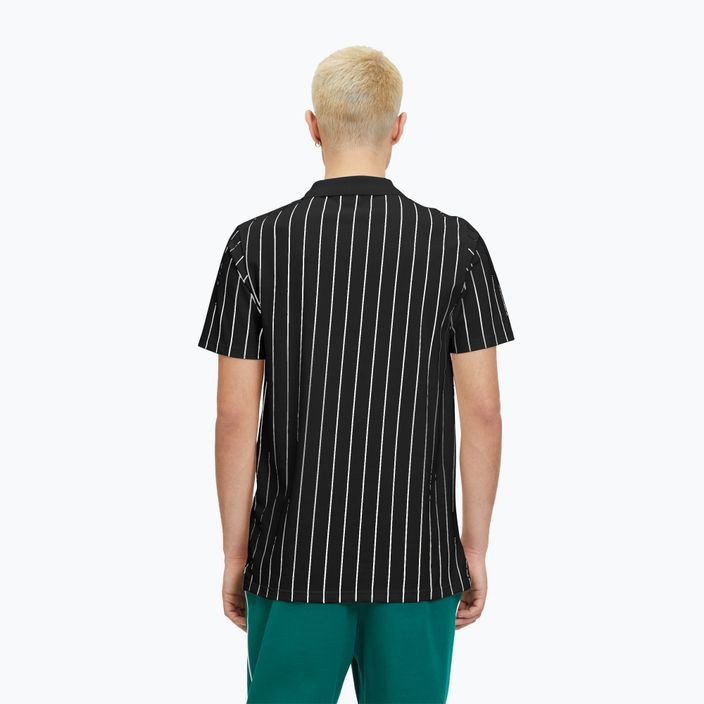 FILA men's polo shirt Luckenwalde black/bright white striped 3