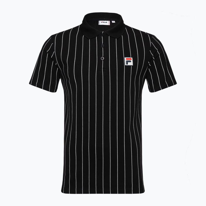 FILA men's polo shirt Luckenwalde black/bright white striped 5