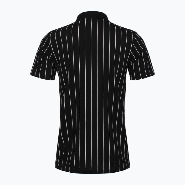 FILA men's polo shirt Luckenwalde black/bright white striped 6