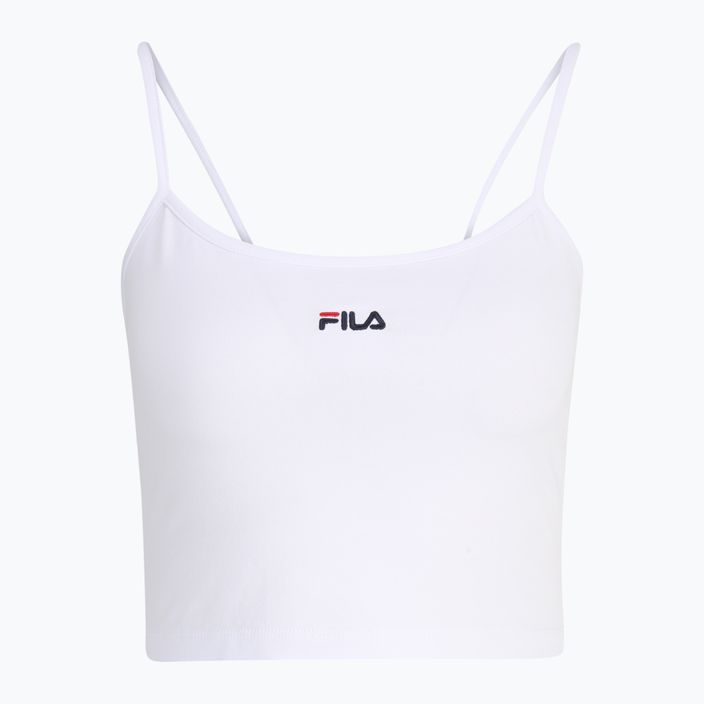Women's FILA Loni Cropped Spaghetti bright white T-shirt 6