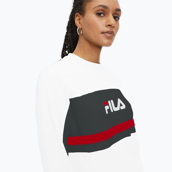 FILA women's sweatshirt Lishui bright white/black 4