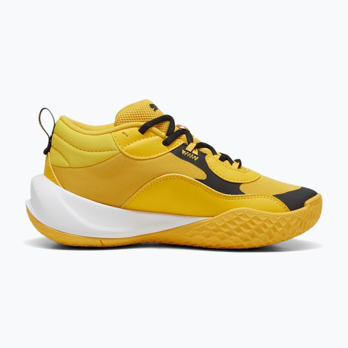 PUMA Playmaker Pro JR children's basketball shoes yellow sizzle/puma blackl 3