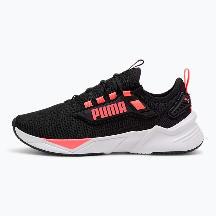 PUMA Retaliate 3 running shoes puma black/puma white/sunset glow 2