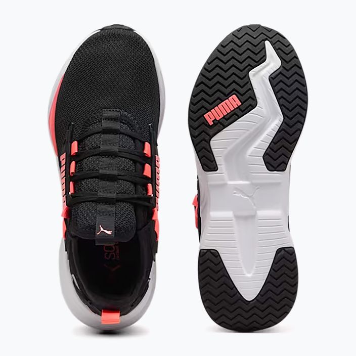 PUMA Retaliate 3 running shoes puma black/puma white/sunset glow 4